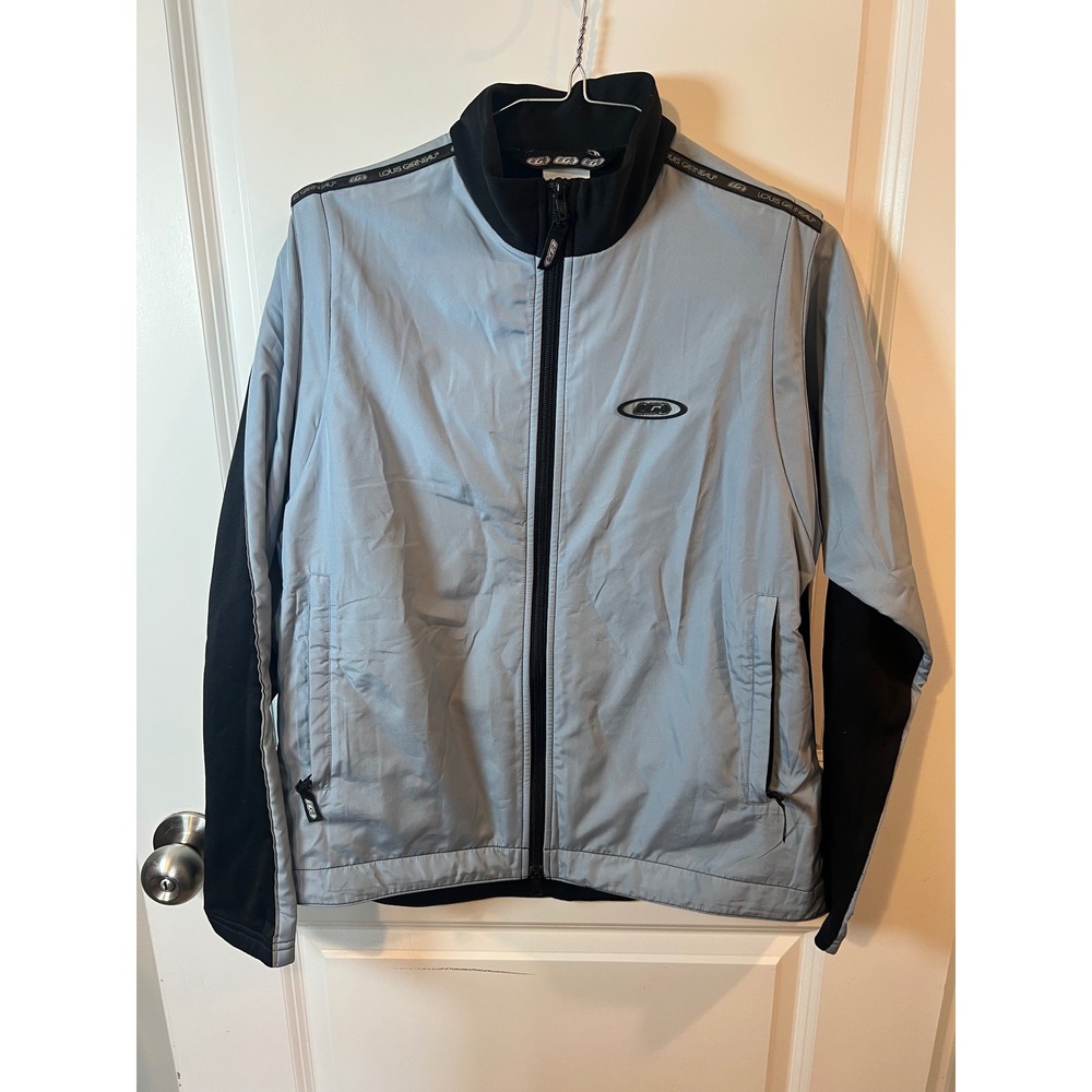 Louis Garneau Womens‎ Cycling Jacket Full Zip Colorblock Blue Black Size M